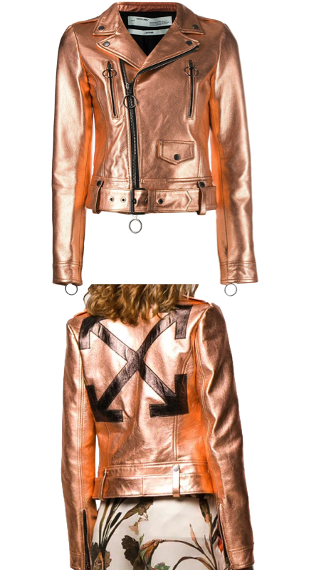 Stephanie Hollman’s Metallic Leather Jacket
