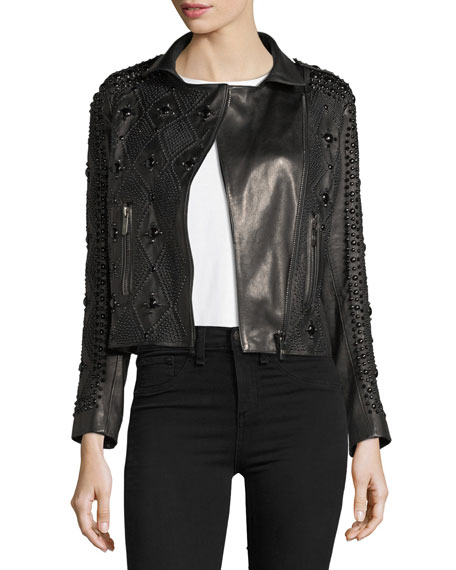 Teresa Giudice's Black Studded Leather Jacket