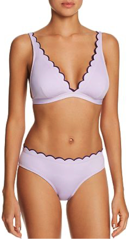Jackie Goldschneider's Lilac Scalloped Bikini