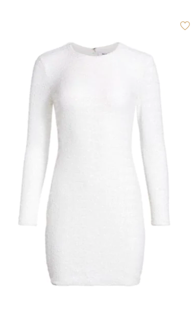 Margaret Josephs' White Sequin Dress
