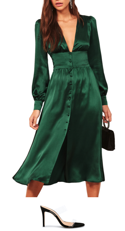 Victoria Fuller’s Green Silk Dress