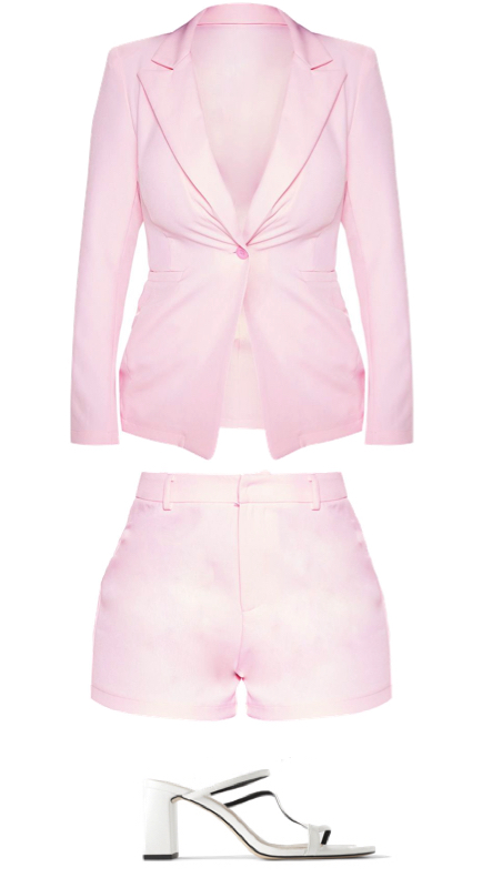 Amanda Batula’s Pink Short Suit