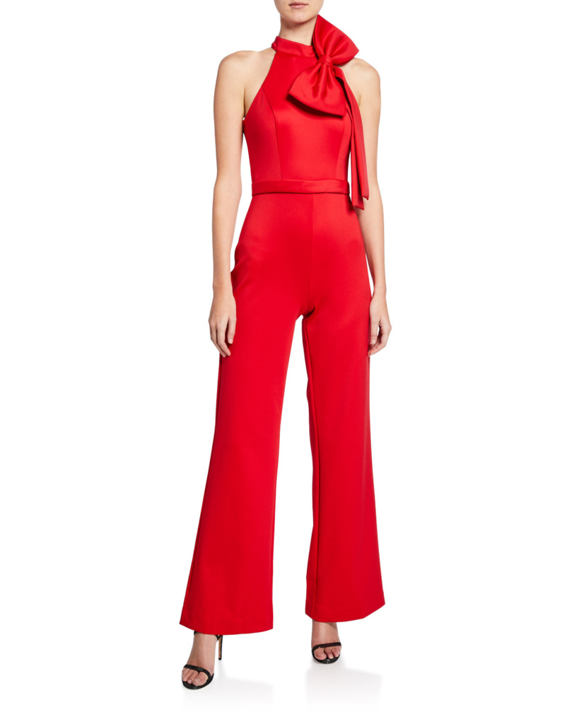 Cynthia Bailey's Red Bow Jumpsuit