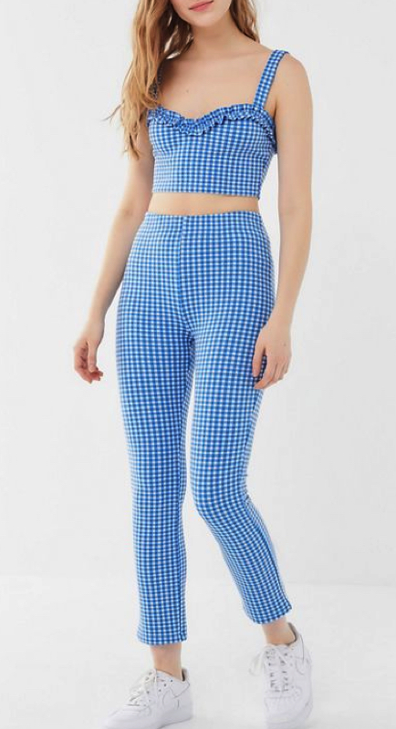 Hannah Berner’s Blue Gingham Outfit
