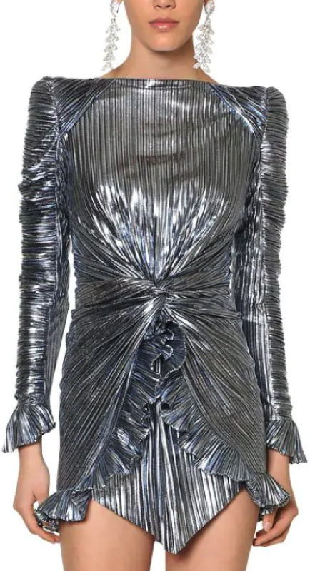 Leah McSweeney’s Metallic Confessional Dress