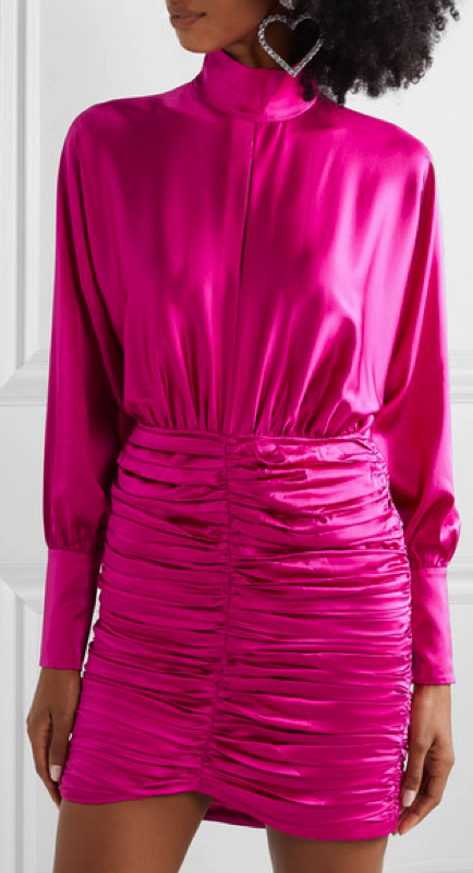 Lisa Rinna's Pink Satin Dress