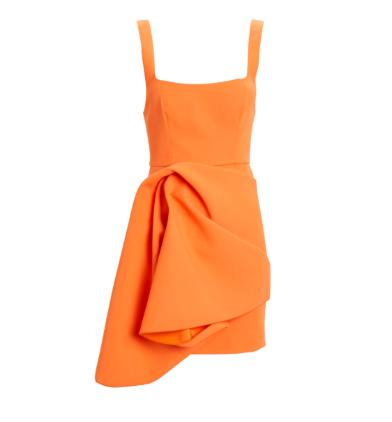 Stassi Schroder's Orange Ruffle Dress