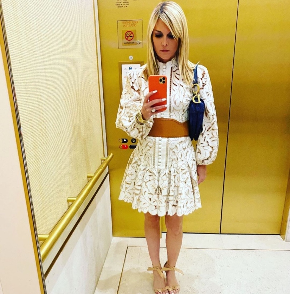 Tinsley Mortimer’s White Lace Dress