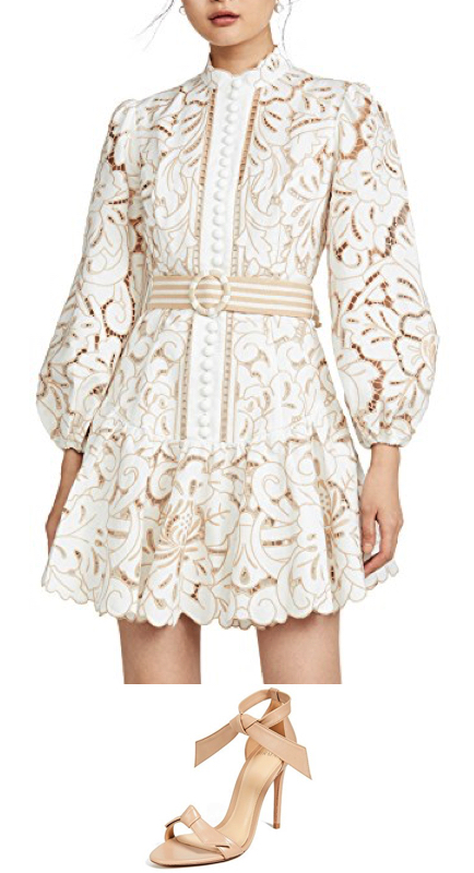 Tinsley Mortimer’s White Lace Dress