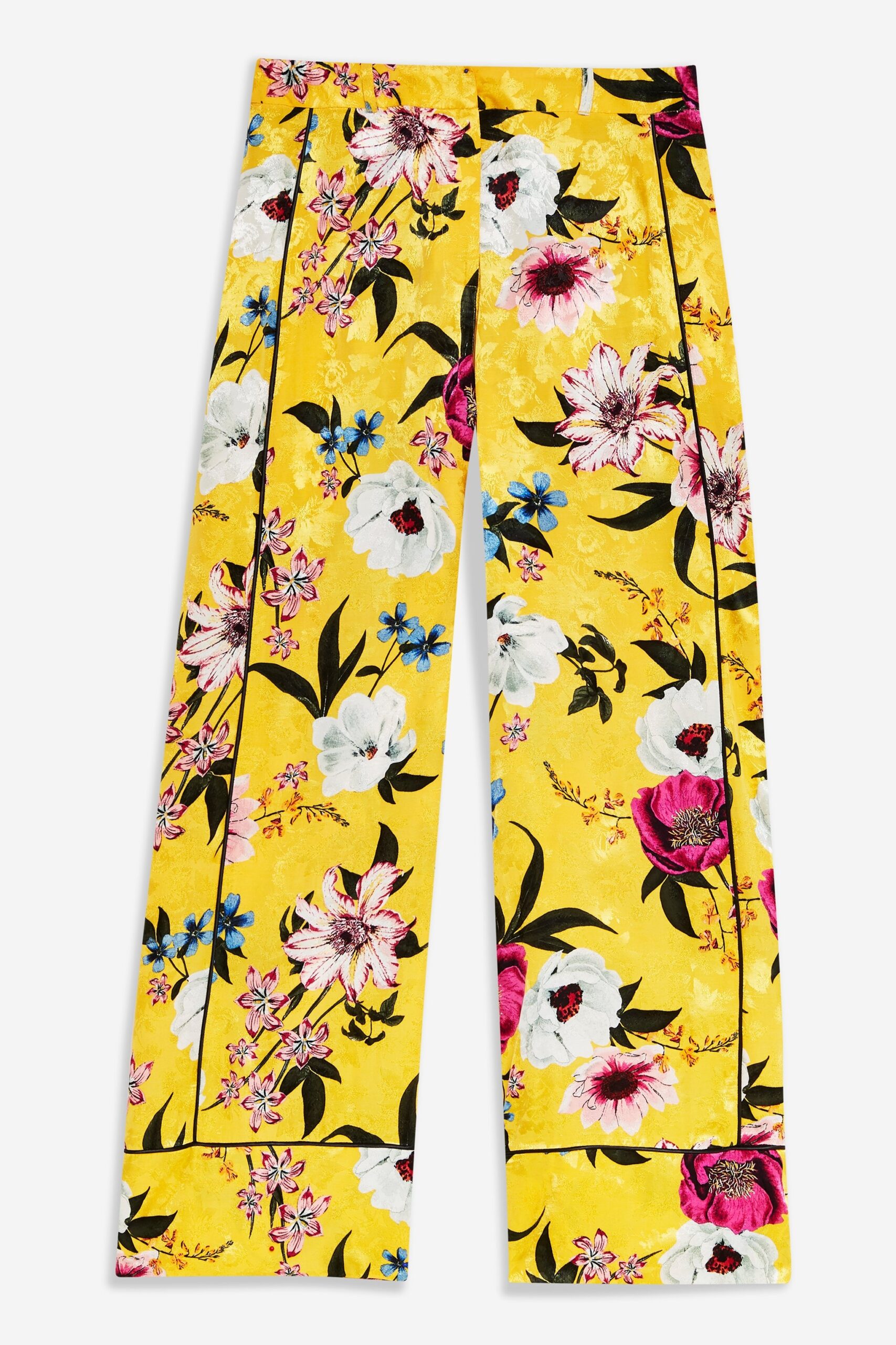 Ariana Madix's Yellow Floral Print Pants