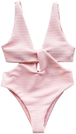 Dayna Kathan's Pink Cut Out Swimsuit