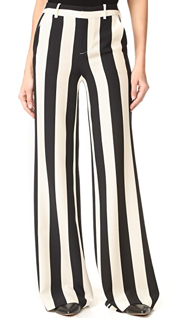 Garcelle Beauvais' Black and White Striped Pants