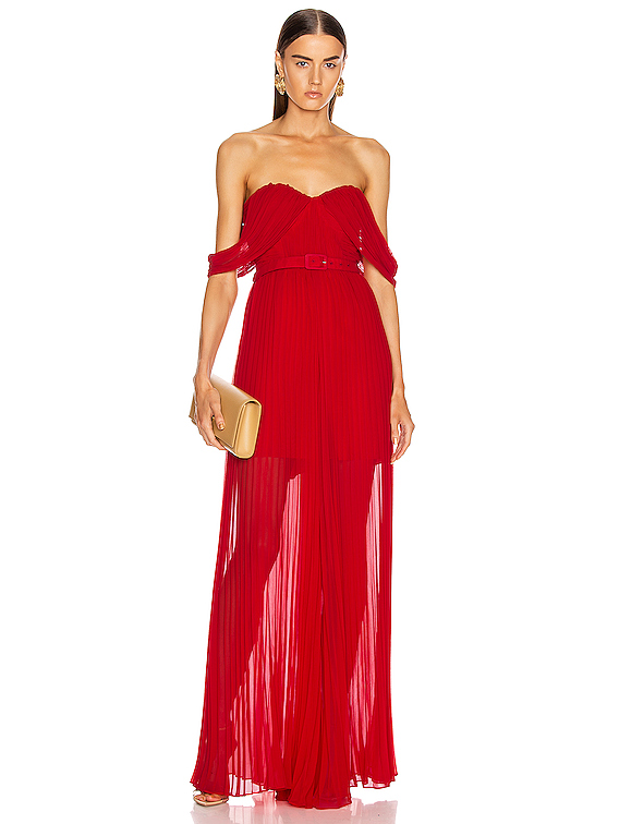 Garcelle Beauvias' Red Off The Shoulder Jumpsuit