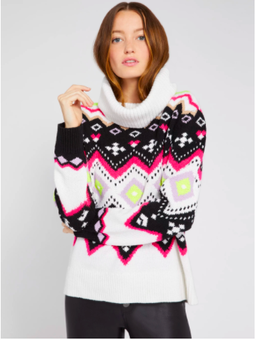 Kyle Richards' Neon Fair Isle Sweater