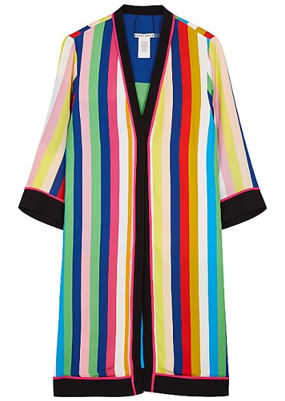Kyle Richards' Rainbow Striped Kimono