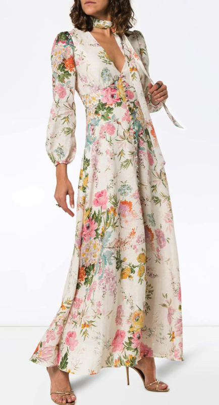 Lisa Vanderpump’s Floral Maxi Dress | Big Blonde Hair