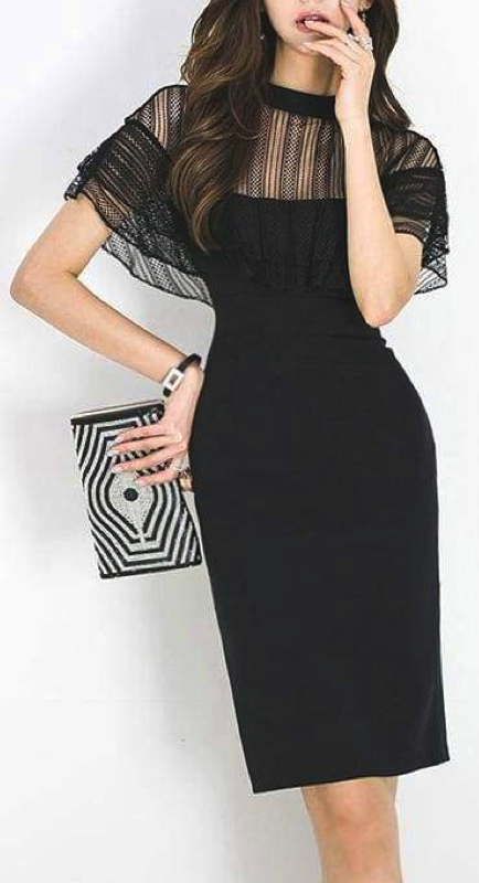 Sonja Morgan’s Black Lace Dress