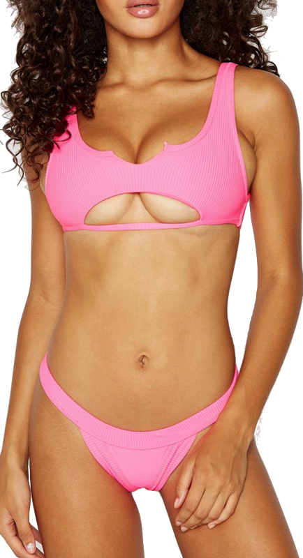 Tracy Tutor's Pink Cutout Bikini