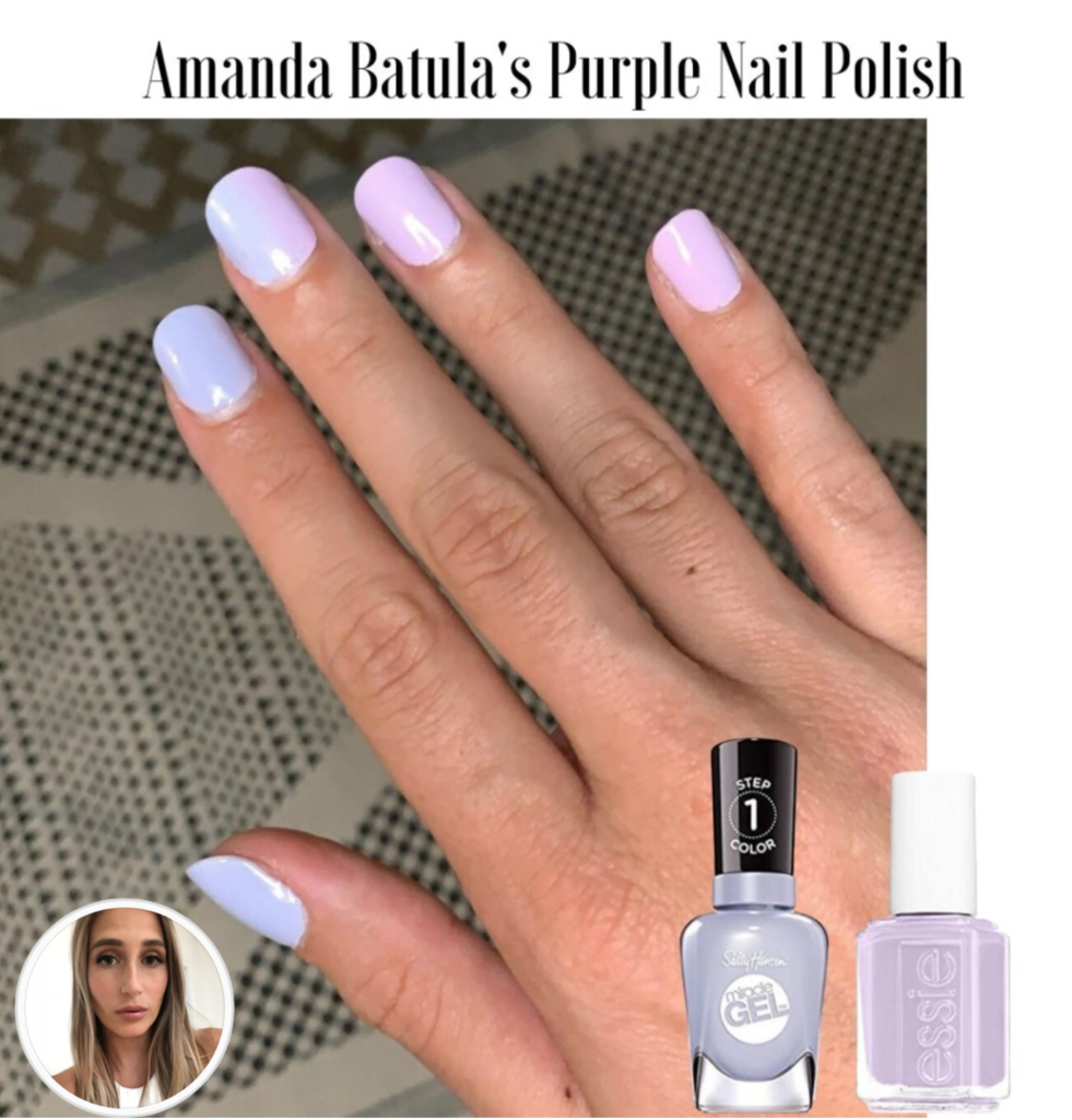 Amanda Batula's Purple Nail Polish