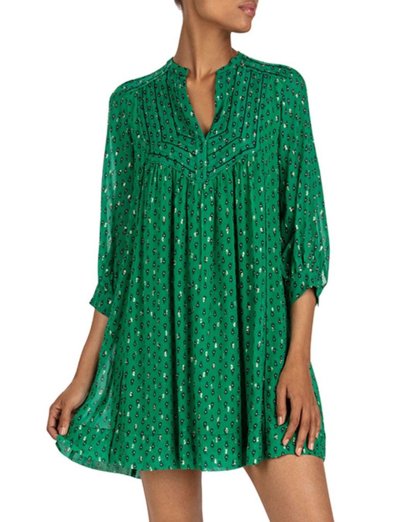 Braunwyn Windham-Burke's Green Printed Dress