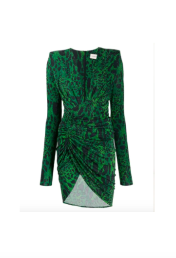 Erika Jayne Girardi's Green Leopard Print Dress