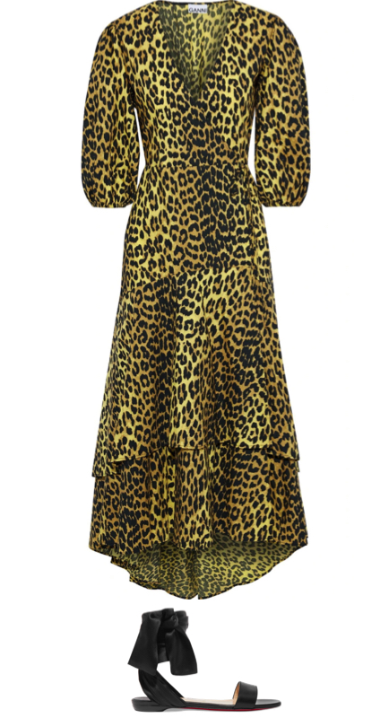 Kameron Westcott’s Yellow Leopard Dress