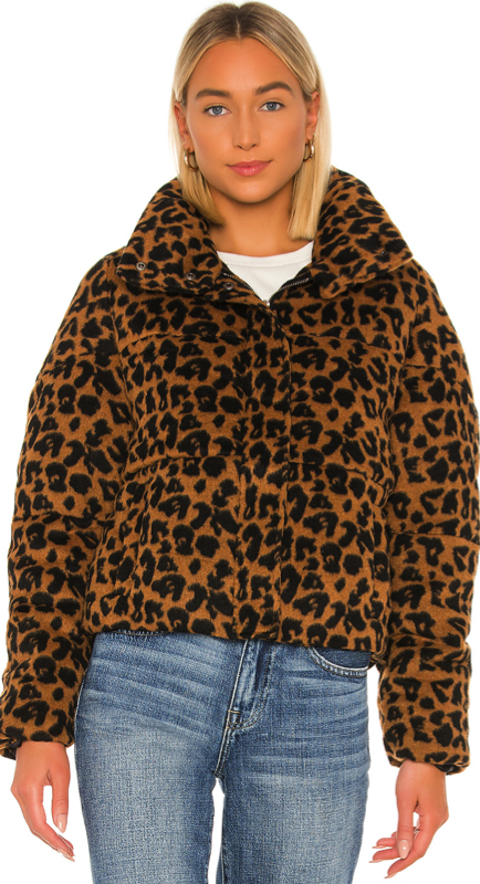 Leah McSweeney’s Leopard Puffer Jacket