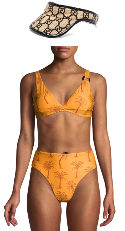 Melissa Gorga’s Orange Palm Print Bikini