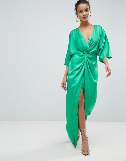 Wendy Osefo's Green Twist Front Dress