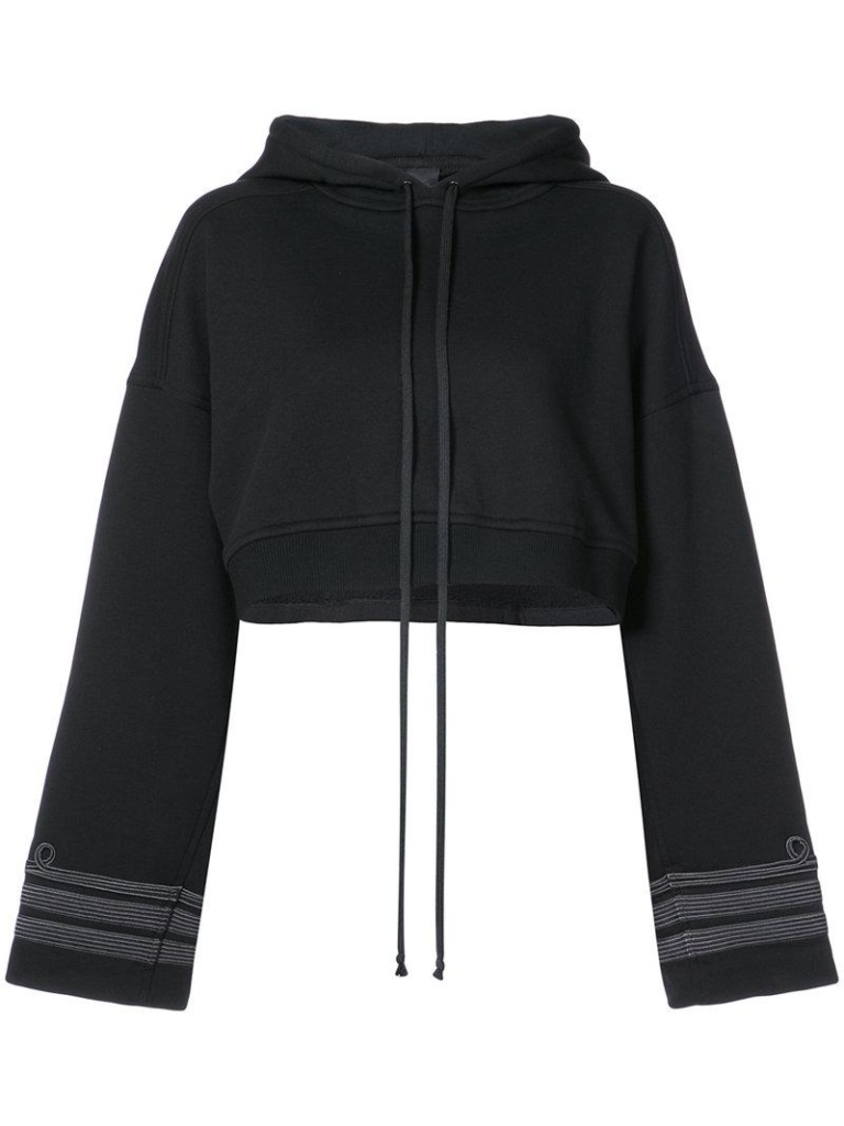 Erika Jayne Girardi's Black Cropped Sweatshirt