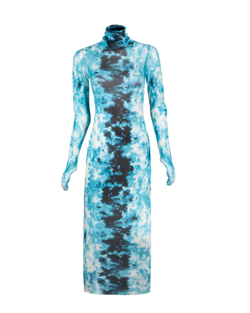 Erika Jayne Girardi's Blue Tie Dye Dress