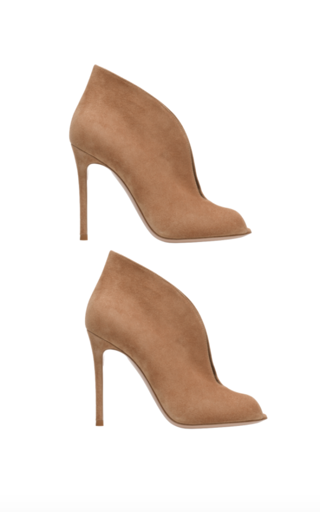 Kyle Richards' Brown Suede Ankle Boots