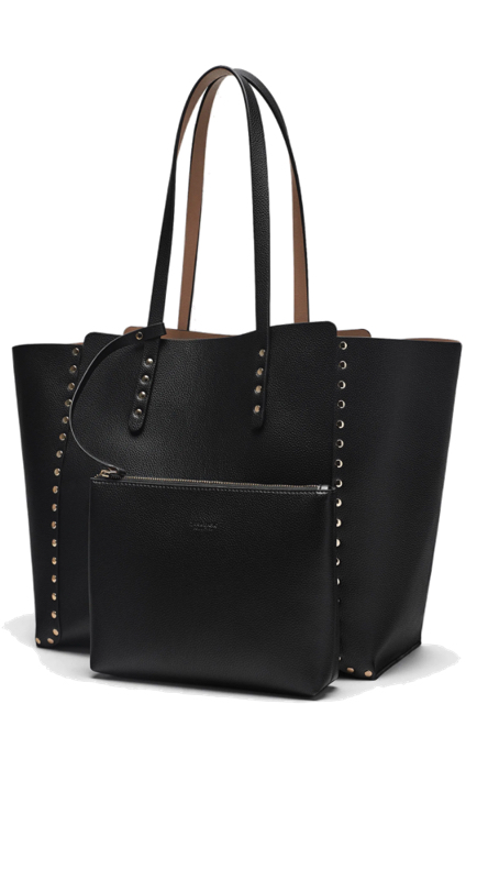 Luann de Lesseps’ Black Studded Tote Bag