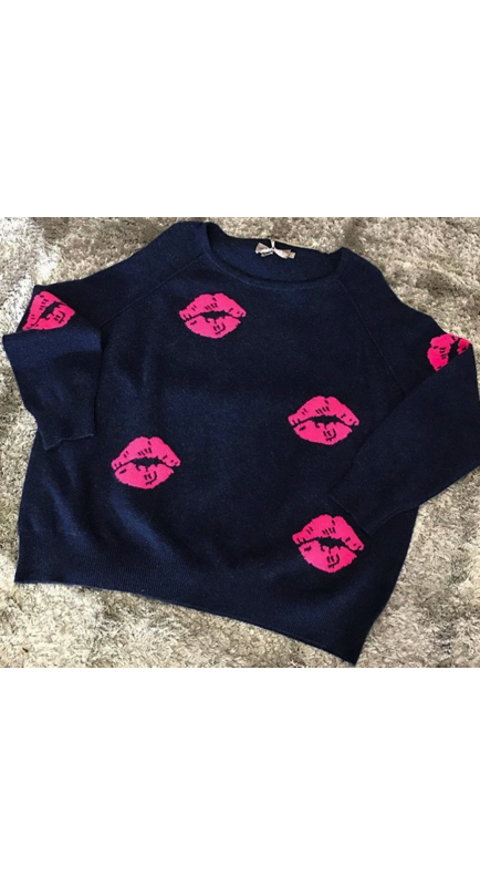 Luann de Lesseps’ Lip Print Sweater