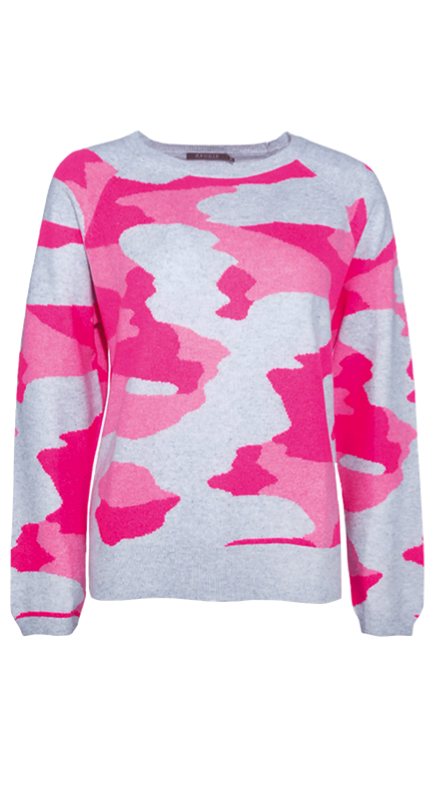Luann de Lesseps’ Pink and Grey Camo Sweater