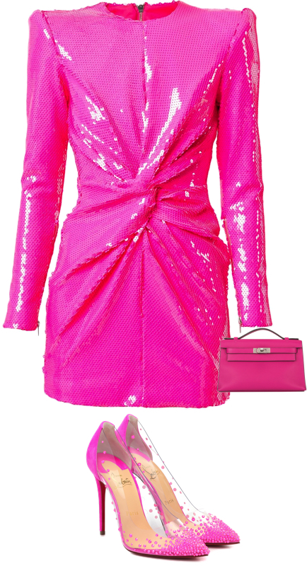 Tiffany Moon’s Pink Sequin Dress