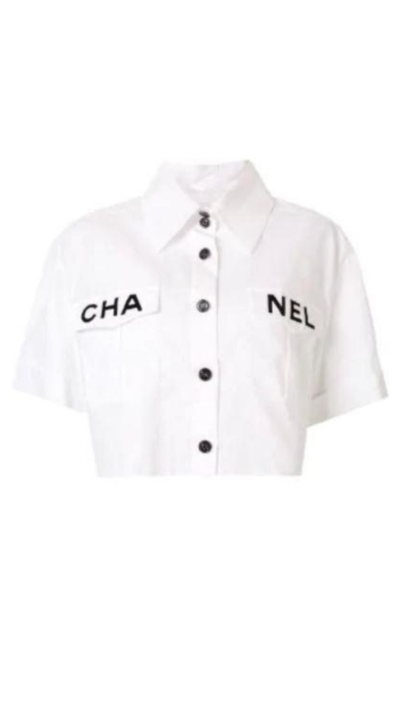 Dorit Kemsley's Chanel Logo Crop Top