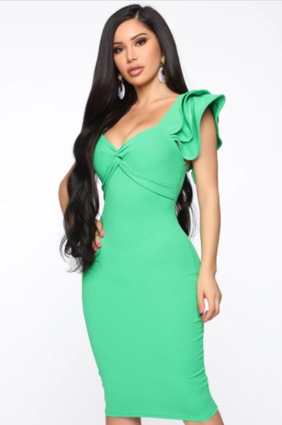 Ashley Darby's Green Confessional Dress