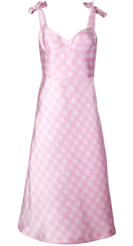 Dolores Catania's Pink Gingham Dress