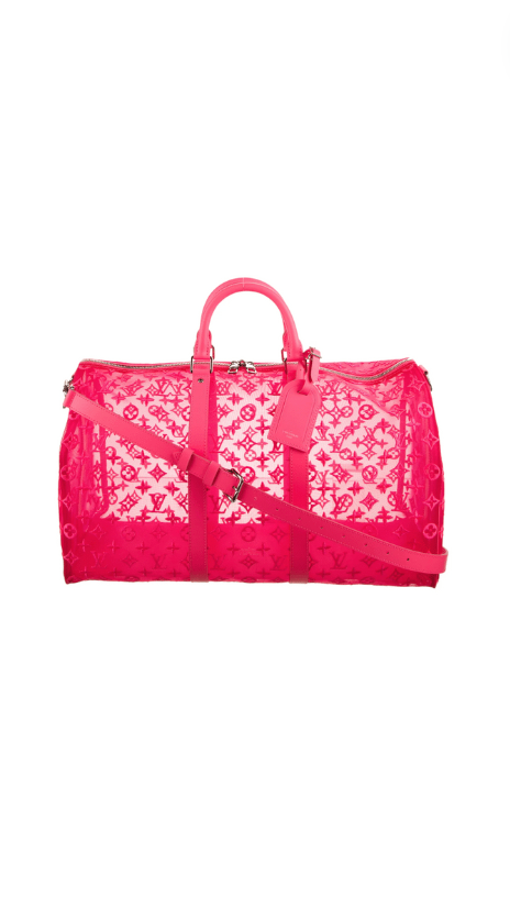 Erika Jayne's Neon Pink Mesh Bag