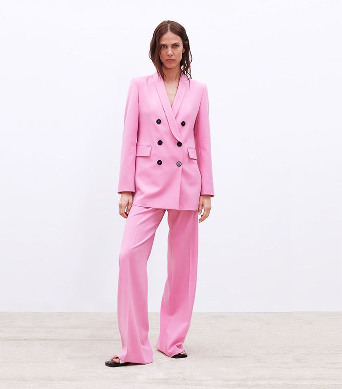 Garcelle Beauvais' Pink Pant Suit
