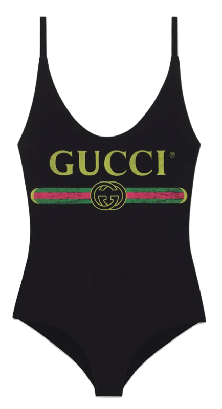 Jackie Goldschneider’s Black Gucci Swimsuit