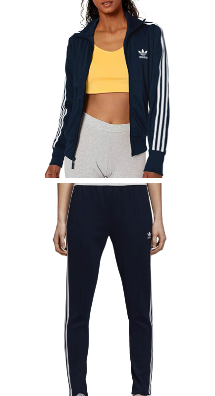 Leah McSweeney’s Navy Adidas Tracksuit
