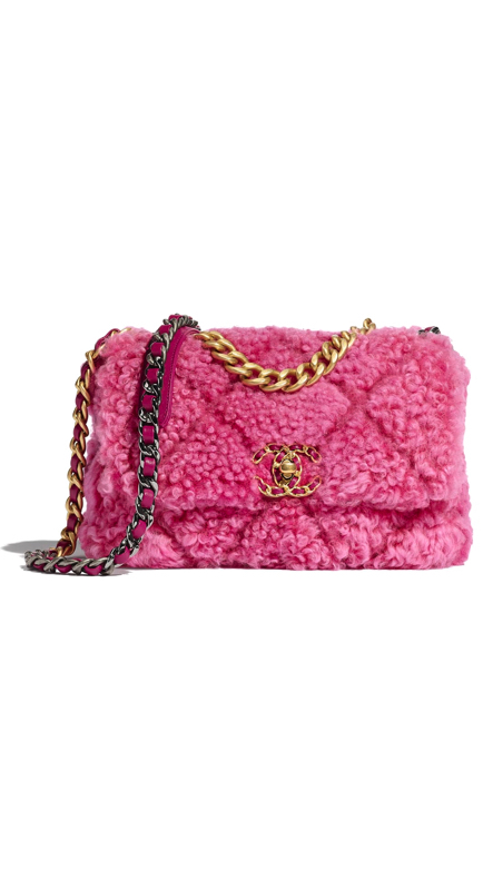 Leah McSweeney’s Pink Shearling Purse