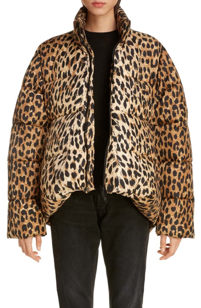 Lisa Rinna's Leopard Print Puffer Coat