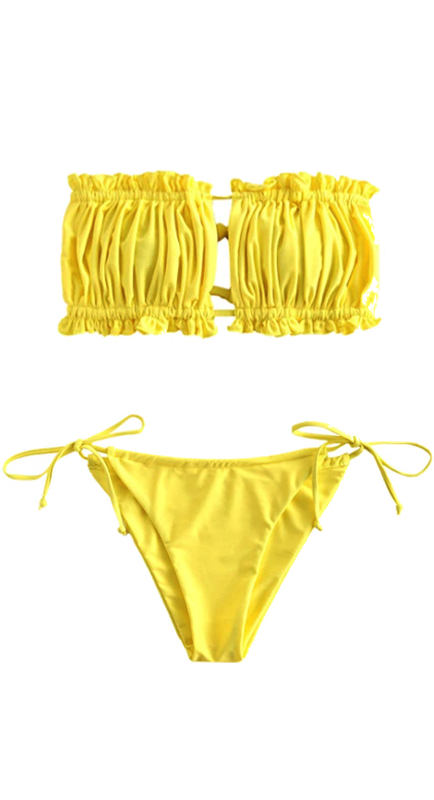 Teresa Giudice’s Yellow Ruffle Bikini