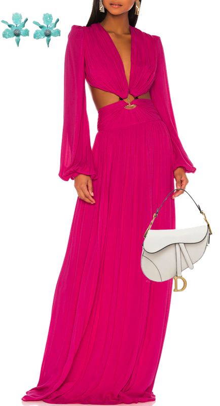 Tiffany Moon’s Pink Cutout Dress