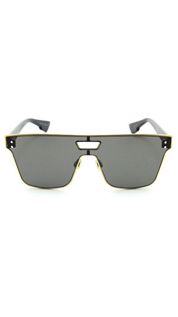 Dorit Kemsley's Black Mirrored Shield Sunglasses