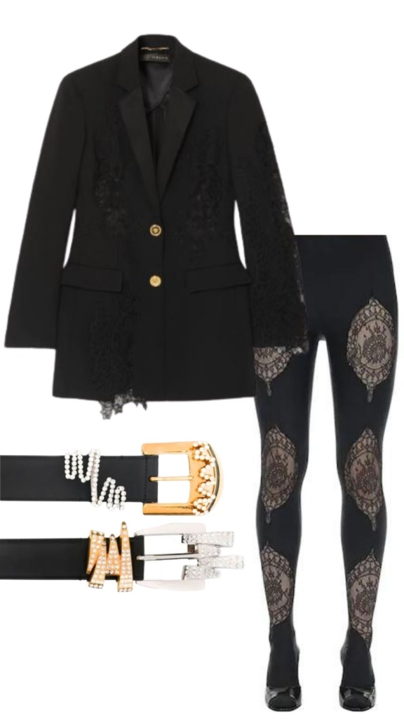 Dorit Kemsley's Black Lace Blazer