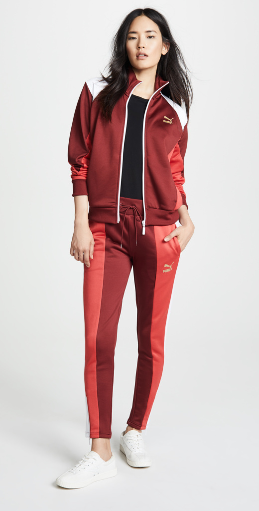 Wendy Osefo's Red Colorblock Tracksuit